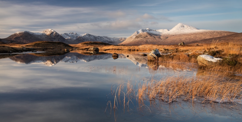 nature, beauty In Nature, dawn, lake, na, scenics, scotland, landscape, mountain, uk, winter, loch  rannoch, ice, brown, outdoors, beside, Lochan, 8K