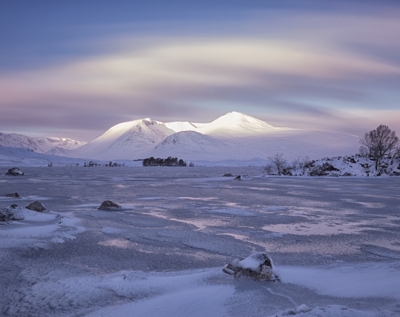 Mountains, Lochan na h-Achlaise, Scenery, unitedkingdom, environment, snowcapped mountain, Scotland, Lake, Landscape, ice, West, Cold, Snow, Frozen, Picturesque