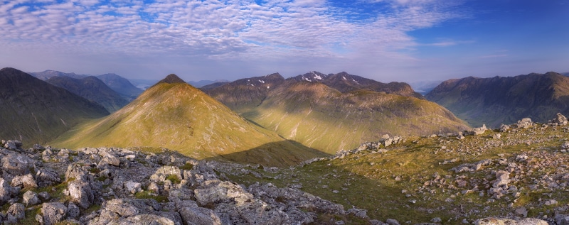 hiking, glen, activity, rock, Outdoor, stobdubh, glencoe, Mountain, Vacation, solid, sky, Buachaille Etive Beag, Beautiful, etive, Scene, Landscape, Aonach Eagach