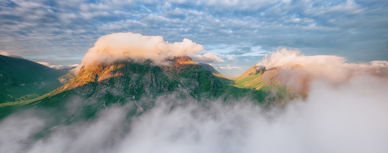 Photography, mountain peak, tranquil scene, outdoors, Scotland, smoke - physical structure, die, land, Mountain, sky, buachailleetivemor, scenics - nature