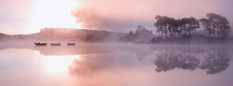 Reflection, Beautiful, Waterscape, Europe, Mist, 5K, astonishing, sun, renfrewshire, remarkable, Reflections, tranquil scene, Amazing, Scotland, tree