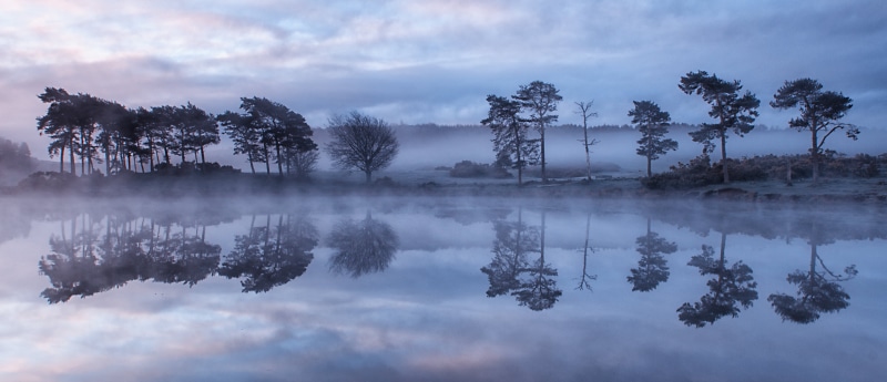 body of water, daytime, morning, 4K, tree, scenics, water, body, Scotland, sky, Reflections, sunset, reflection, Renfrewshire, Mist, forest, outdoors