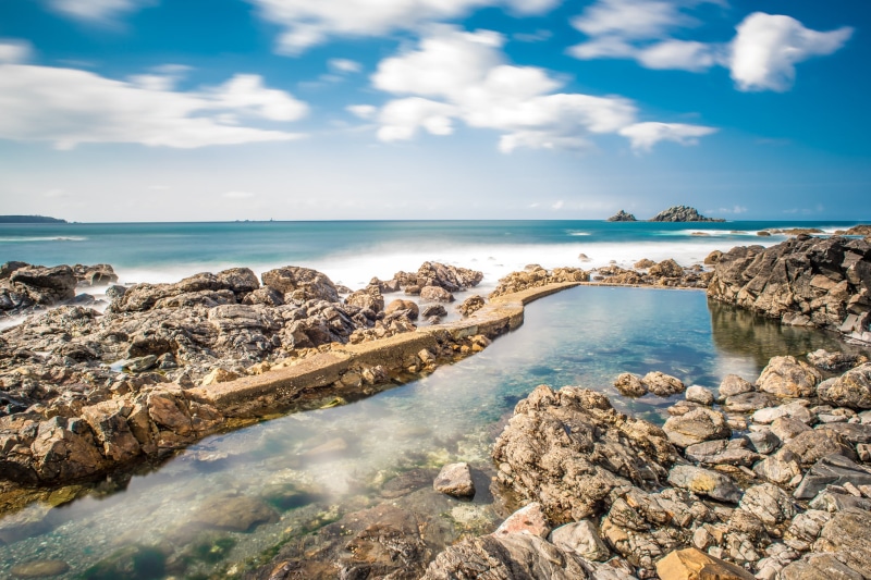 England, Saint Just, United Kingdom, photography, sea, reflections, st just, isle, landscape, rock, rocks, long exposure, Cornwall, time, vacations, beach