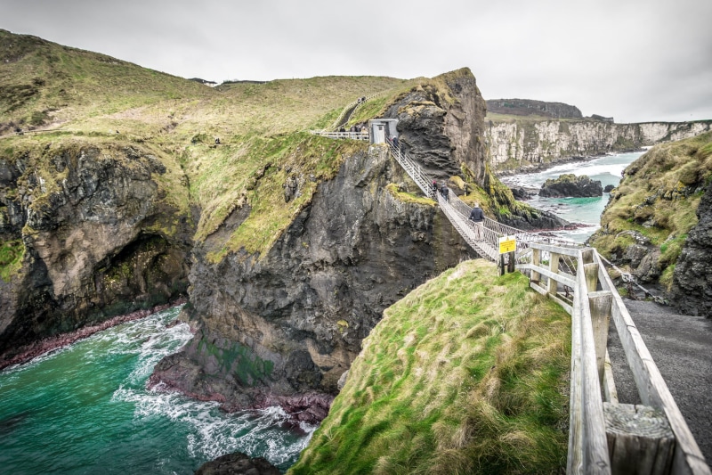 cloudy, sky, sea, travel, path, clouds, photography, Ballintoy, konica minolta, panoramic photography, landscape, 1080P, Carrick-a-rede, cliff, sony a7