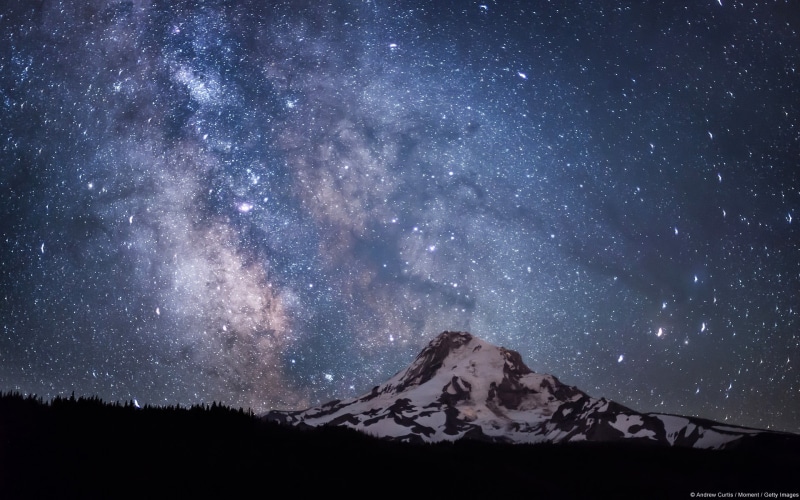 scenics - nature, milky way, snowcapped mountain, mountain range, hood, beauty in nature, outdoors, cold temperature, black, 1080P, snow, mountain peak