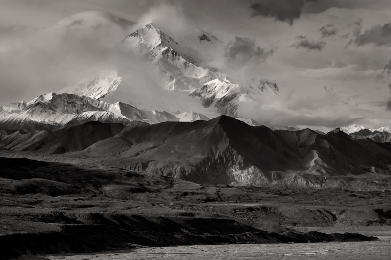 view, remote, no people, snow, mountain range, rock, national park, usa, eroded, mount mckinley, cloud - sky, rocks, scenic, snowcapped mountain, photo