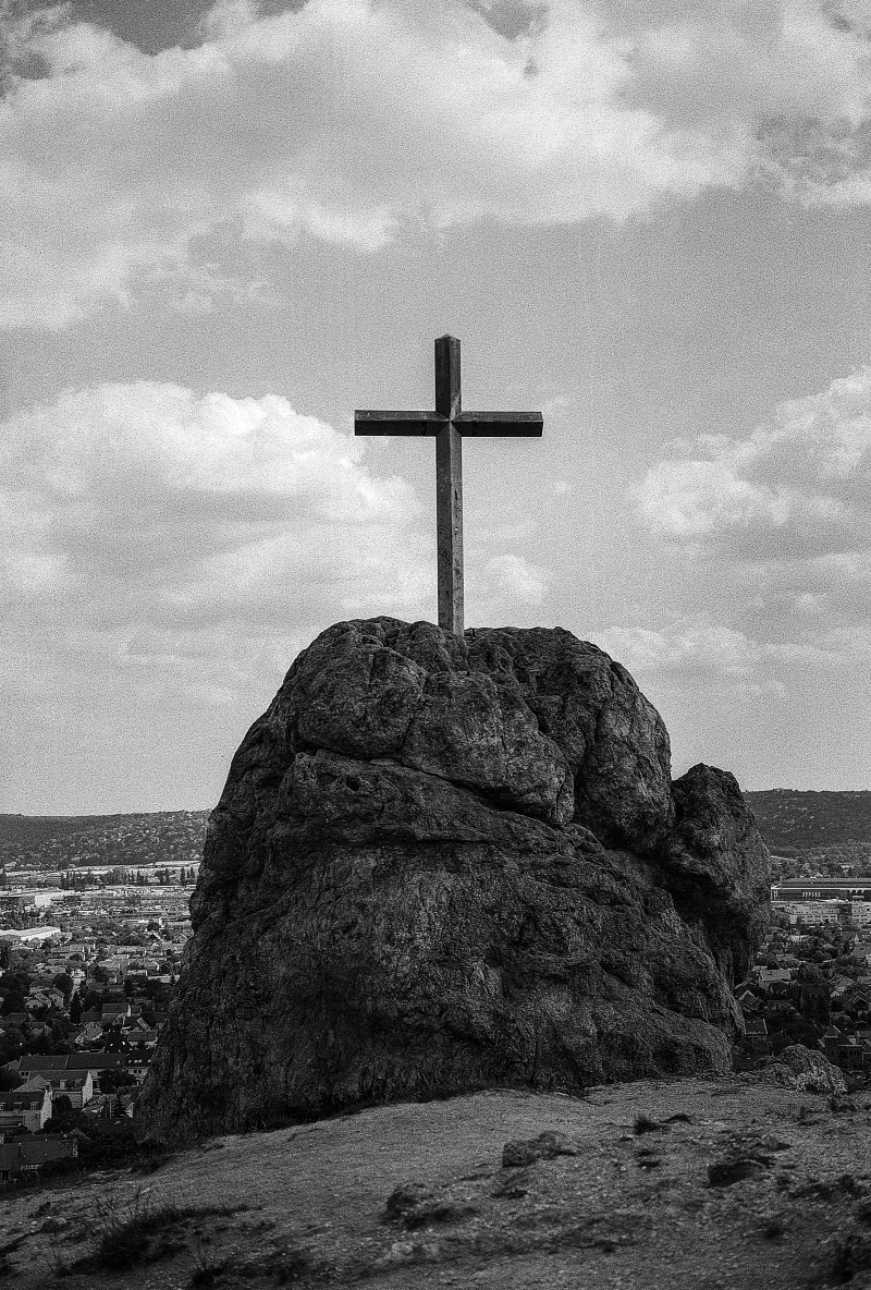 christian, black And White, clouds, 5K, rock - object, spiritual, symbol, catholic, day, history, no people, christ, cloud - sky, religious, faith, jesus