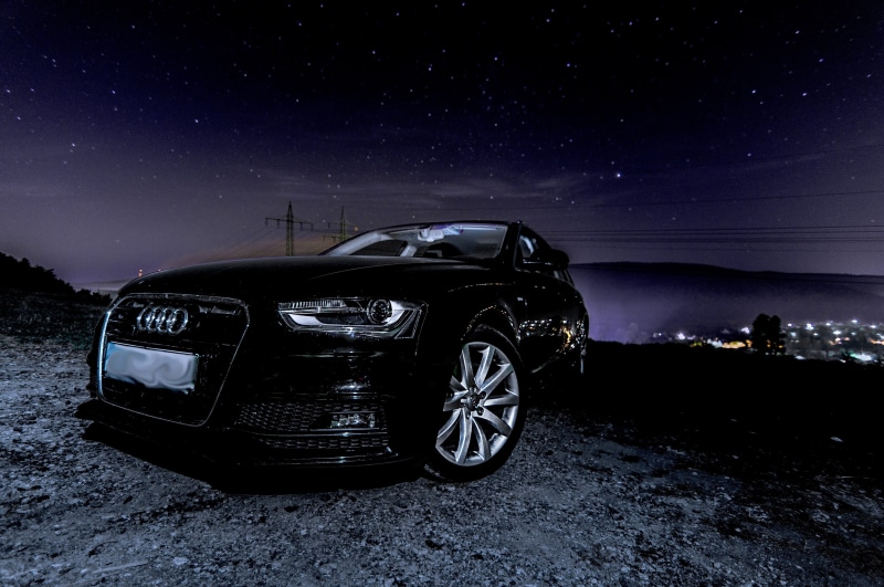 contour, science, vehicle, black, automotive, star - space, audi, astronomy, avant, mode of transportation, metal, near, scenics - nature, galaxy, dark