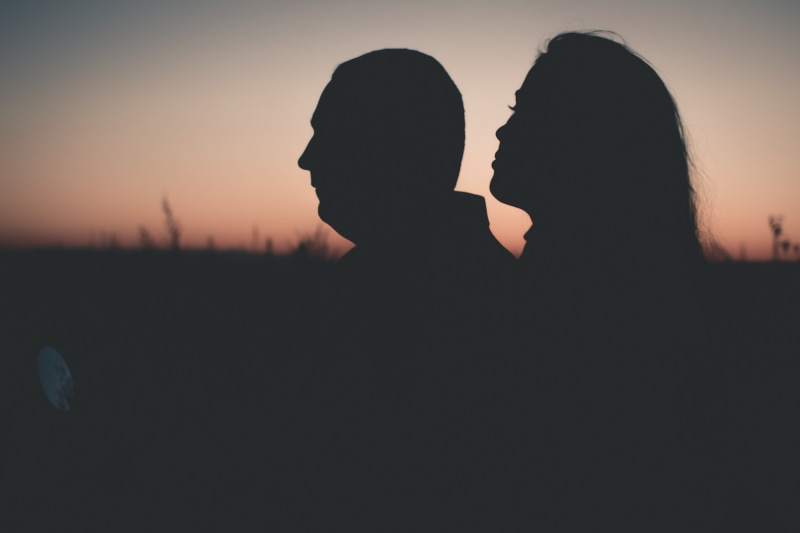 driver, two people, couple, embracing, love, dark, positive emotion, sunrise, sungodown, together, face to face, emotion, sky, adult, women, man, people
