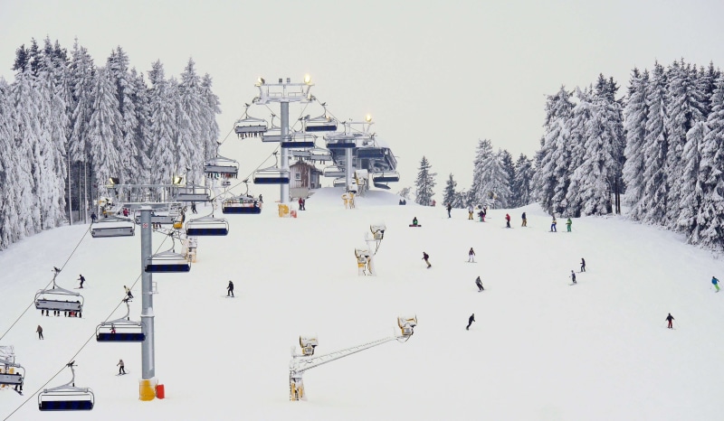 scenics - nature, ski runner, spotlight, nature, westfalen, mode of transportation, day, transportation, snowboarding, plant, north slope, skiing, sky