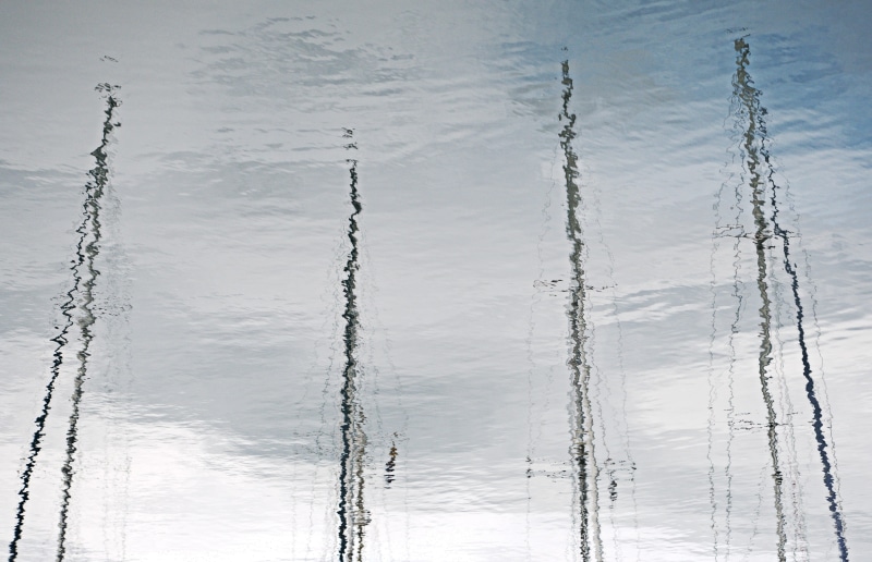 nature, inversion, sport, invert, four, winter, rigging, distort, tranquility, snow, wavelet, Sailboat, lake, non-urban scene, liquid, high angle view