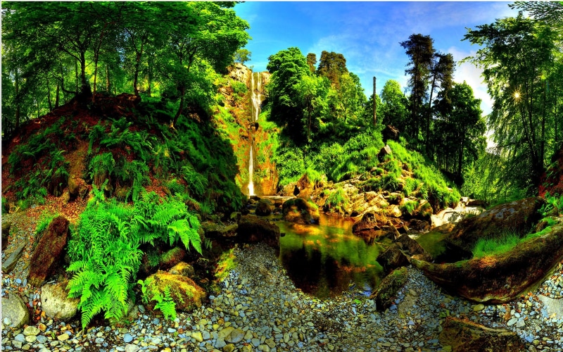 paradise, nature, nature and landscapes, falls, 2K, forest, s, landscape