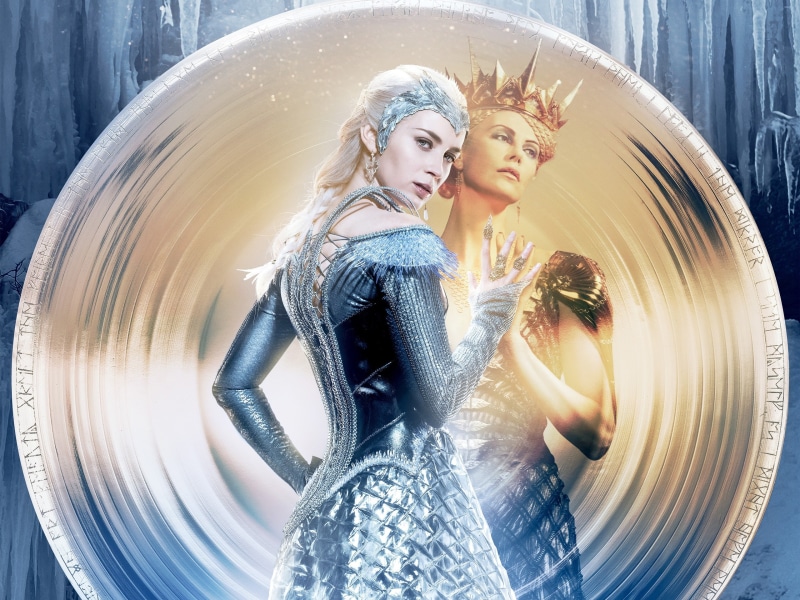 Theron, Charlize, sleeve, blue, Huntsman, Winter, War, 2K, dress, 2016, long, Emily, Blunt, women, s