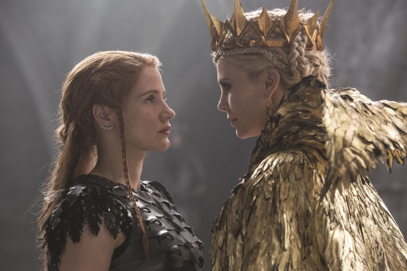 Jessica Chastain, warrior, Snow white and the Huntsman 2, Ravenna, Sarah, The Huntsman: Winters War, 5K, Charlize Theron