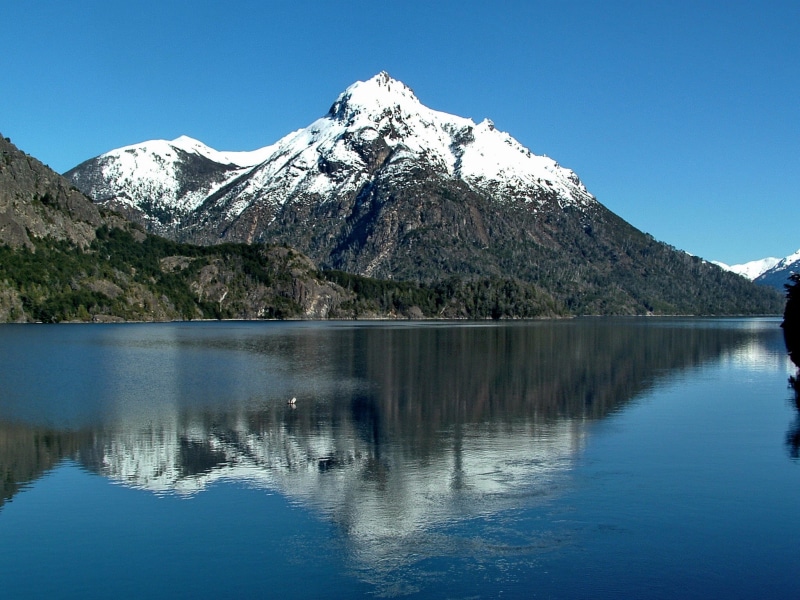 landscape, reflection, 1080P, water, body, body of water, Bariloche, mountain, nature, forest, outdoors, near, scenics, Cerro, Argentina, daytime, lake