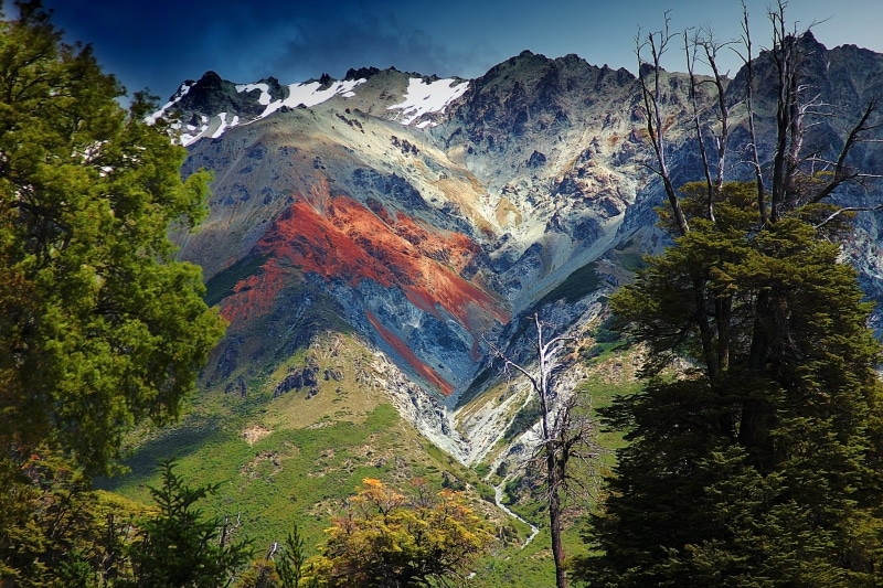 Natural, formation, environment, mountain, no people, tree, pine woodland, Patagonia, andes, southern argentina, travel destinations, tranquility, outdoors