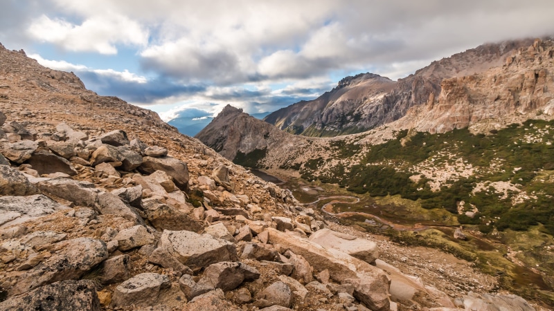 cerro catedral, cloud - sky, south agentino, mountain peak, rock - object, valley, sky, scenics - nature, cathedrals, mountain landscape, views, greatness