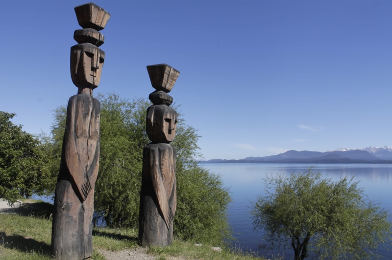 clear sky, bariloche, plant, scenics - nature, non-urban scene, tranquil scene, patagonia, outdoors, 2K, nature, sunlight, water, sky, nahuel huapi, no people