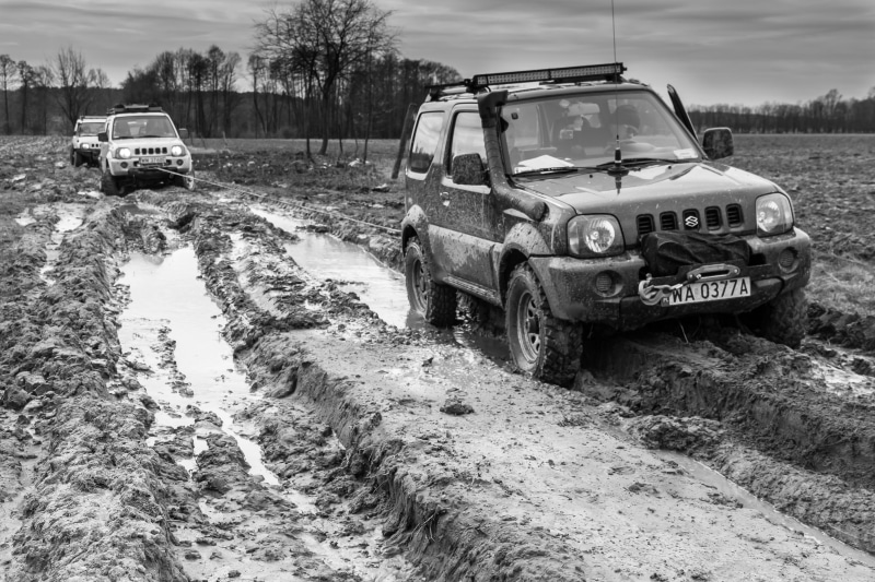 extreme, environment, mode of transportation, tree, terrain, off-road, field, auto, transportation, plant, suzuki, abandoned, 4x4, off-road vehicle, vehicle