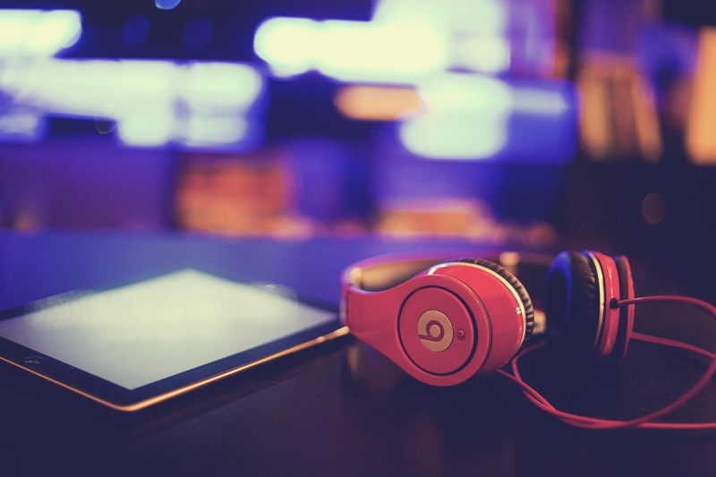 no people, table, connection, music, wireless technology, computer, dre, dr, communication, Beats by Dre , arts culture and entertainment, portability