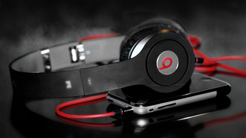 photography themes, communication, red, monster beats, technology, black Color, indoors, personal accessory, sound, beats, still life, dr, black, high angle view