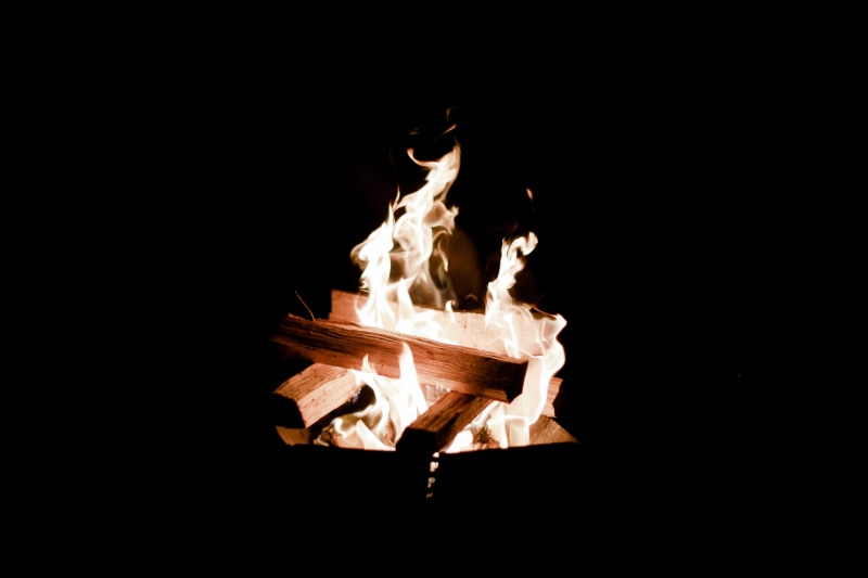 heat - temperature, logs, wood - material, pit, close-up, camping, nature, travel, dark, fire - natural phenomenon, burning, night, flames, no people, log