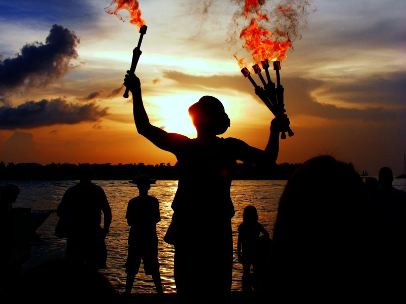 beach, nature, performer, sunset, water, sea, orange, land, people, fair, night, leisure activity, sun, fire, ocean, sunrise, sky, time, scenics - nature