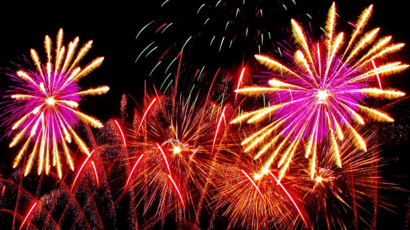 Fireworks, festival, low angle view, black Color, firework - Man Made Object, fire - Natural Phenomenon, multi Colored, night, exploding, explosive, firework Display