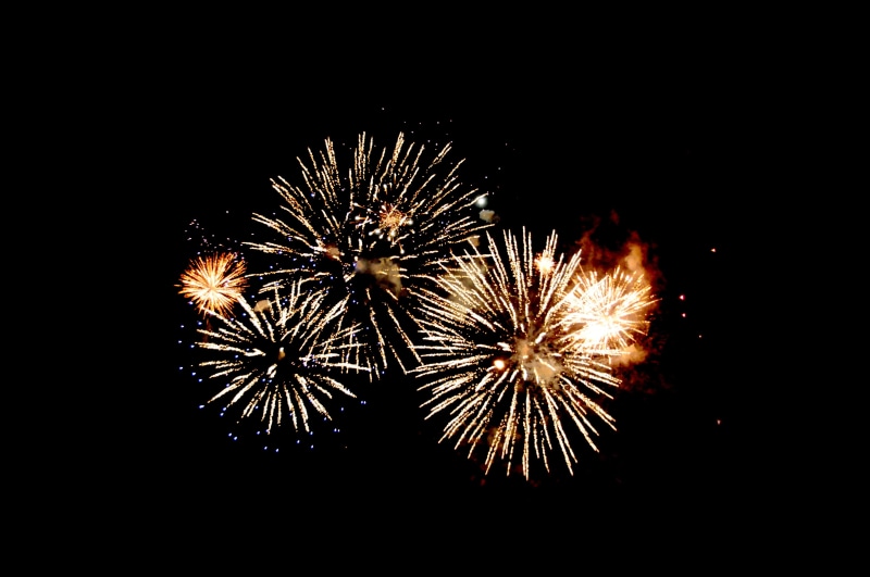 night sky, pyrotechnics, holiday, blurred motion, no people, light, canada day, 4K, sparks, new year, birthday, burst, long exposure, fourth of july, firework