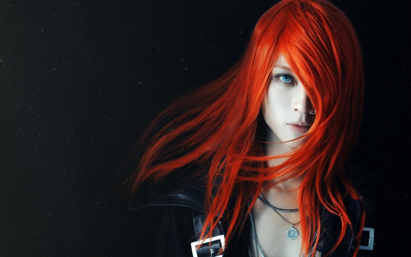 women, tori praver, 1080P, long hair, face, necklace, model, redhead