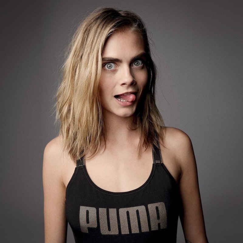 beautiful people, Cara Delevingne, headshot, adult, beautiful woman, blond hair, young adult, long hair, hairstyle, fashion, tongues, young women, women