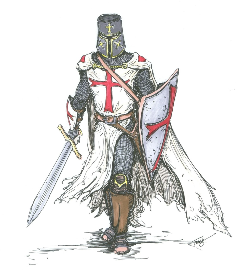 x, 720P, art, medieval, templar, crusader, knights, hd, dress