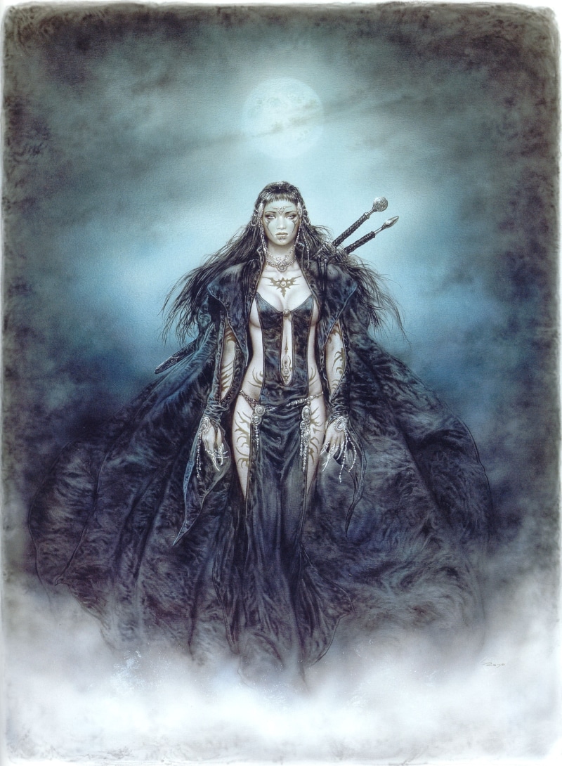 Luis Royo, x, 2K, royo, girls, abstract, swords, luis, fantasy, tattoos, hd, art