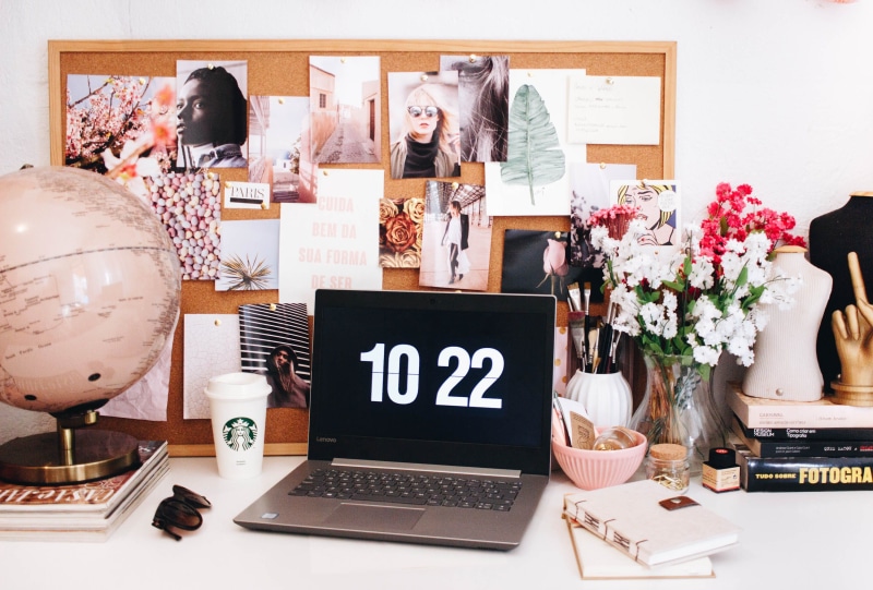desk, flowering plant, text, choice, vases, black, arrangement, travel, computer, technology, displaying, wireless technology, living, blogger, plant, book