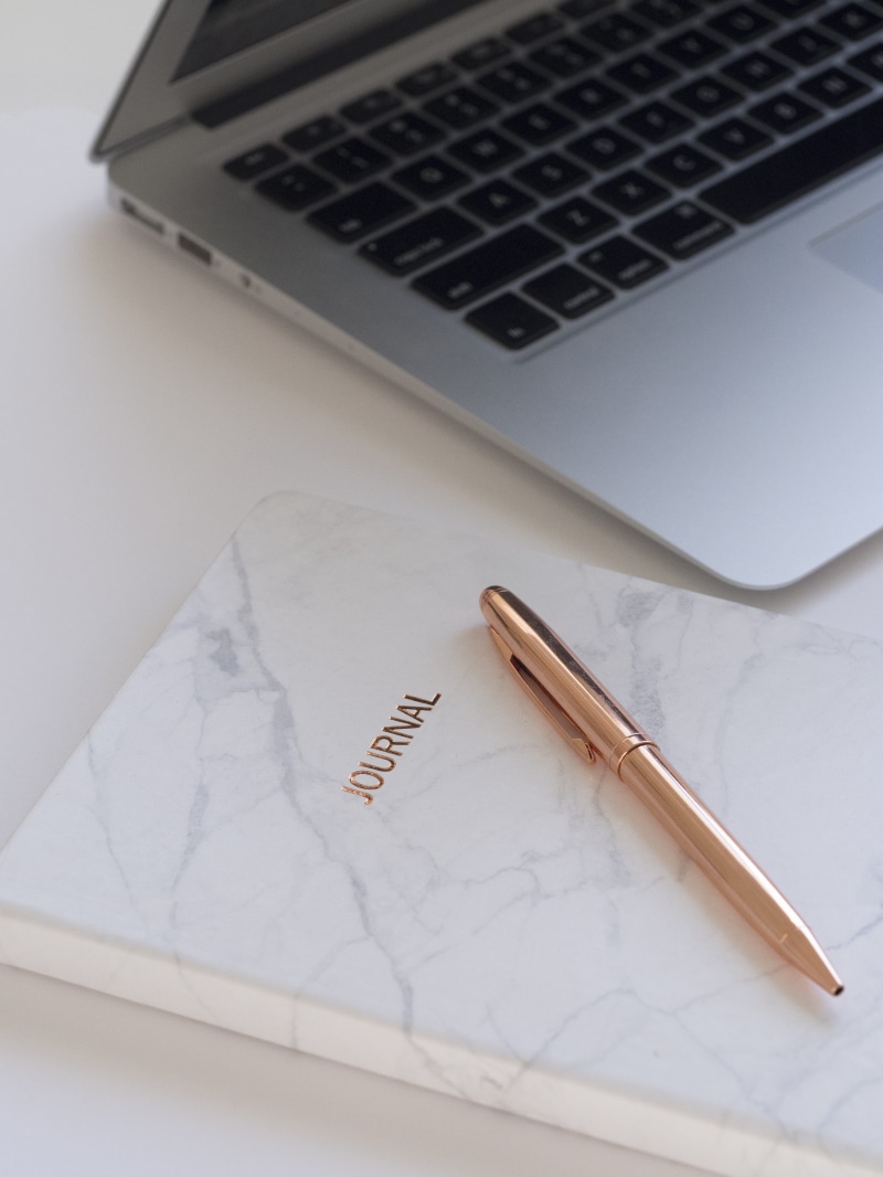 macbook, document, computer, no people, rose gold, still life, pen, furniture, blog, text, high angle view, work, plan, 4K, indoors, apple, business, white