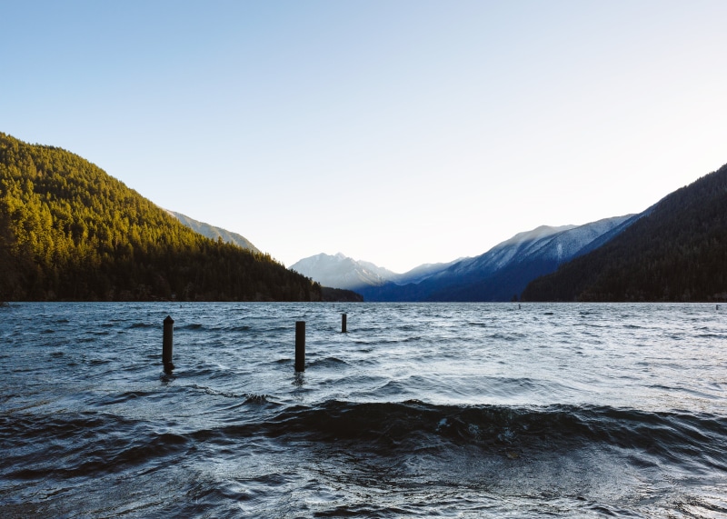 scenics, mountain Range, sky, 5K, f/2, body, near, westrock, III  john, sunrise, Pacific Northwest, 70mm, body of water, Lake Crescent, no People, Sooner or Later