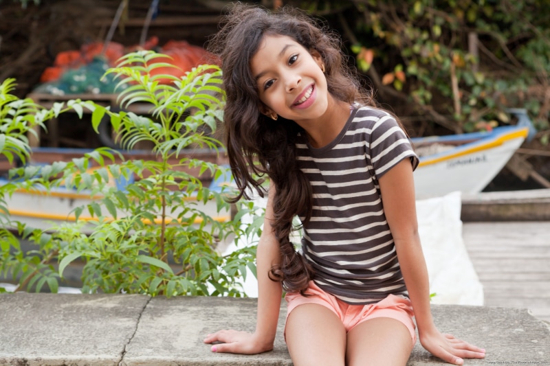 brunette, one person, leisure activity, beautiful woman, portrait, outdoors, hairstyle, lifestyles, children, little girl, innocence, women, hair, day