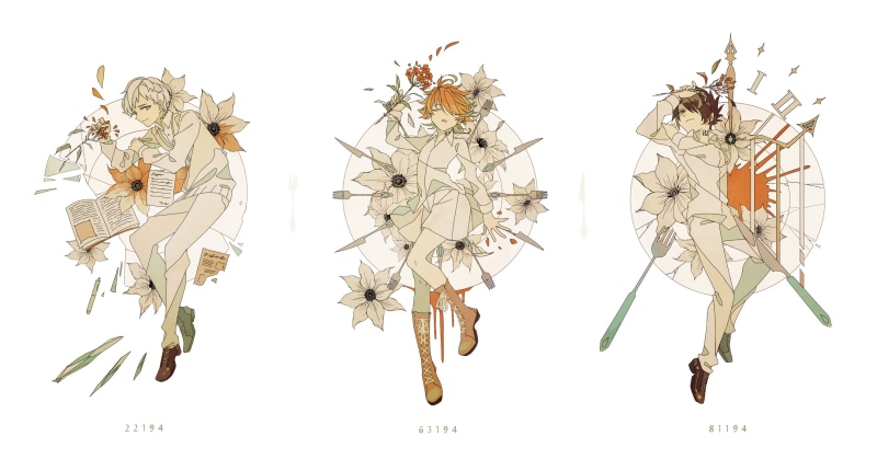 Norman (The Promised Neverland), 2K, Anime, Ray (The Promised Neverland), The Promised Neverland, Emma (The Promised Neverland)