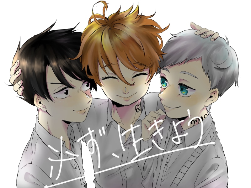 Norman (The Promised Neverland), Emma (The Promised Neverland), Ray (The Promised Neverland), 2K, The Promised Neverland, Anime
