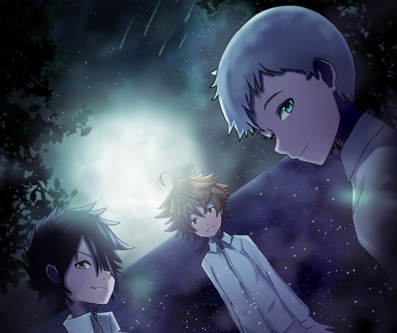 Norman (The Promised Neverland), The Promised Neverland, 4K, Anime, Emma (The Promised Neverland), Ray (The Promised Neverland)