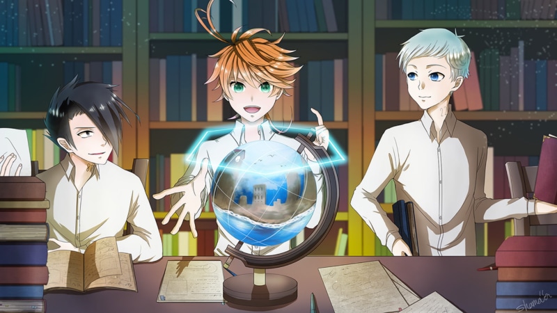 The Promised Neverland, 1080P, Ray (The Promised Neverland), Norman (The Promised Neverland), Emma (The Promised Neverland), Anime