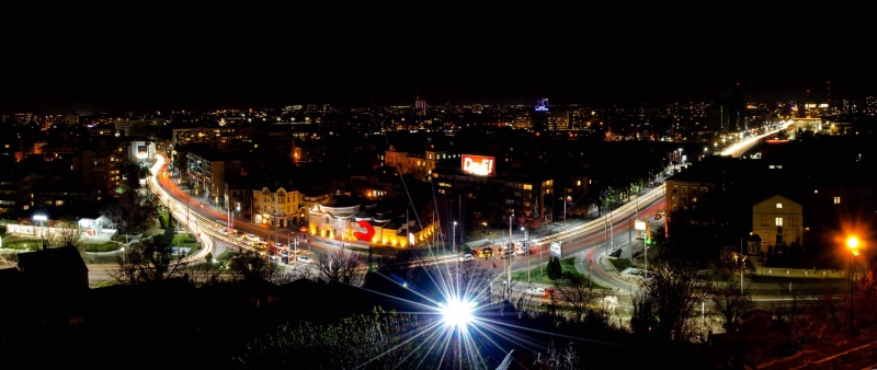 cars, night plovdiv, travel destinations, office building exterior, building exterior, bulgaria, built structure, night, architecture, outdoors, city life