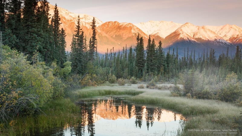 Mountains, territory, yukon, creek, st, 2K, elias, edith