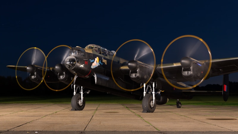 four-engine, 1080P, bomber, Avro Lancaster, heavy