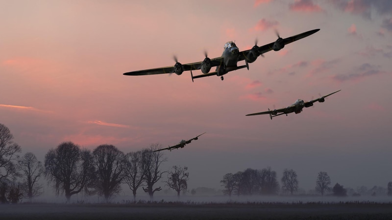 dambusters, 617 squadron, Avro Lancaster, lincolnshire, British Army, British, Bomber, 1080P, World War II