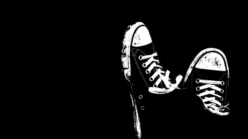 black and white, converse, 1080P, shoes, funny