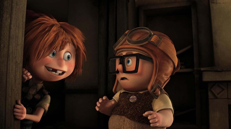 two people, smiling, real people, disguise, men, doll, Baymax, Up (movie), childhood, females, girls, representation, holding, indoors, child, pink, lifestyles