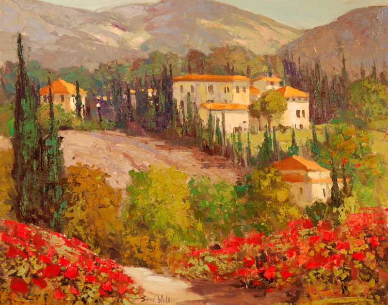 Impressionist, Painting, Italy, Landscape, 1080P, Artistic, Colorful