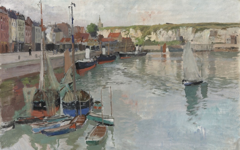 Norwegian impressionist painter, 2K, Frits Thaulov, Norwegian painter, Dieppe, Frits Thaulow, oil on canvas