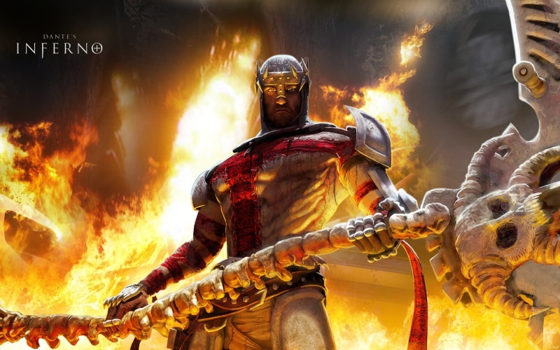 men, inferno, protection, fighting, security, Dantes Inferno, digital, fire - natural phenomenon, fantasy art, government, flame, front view, aggression